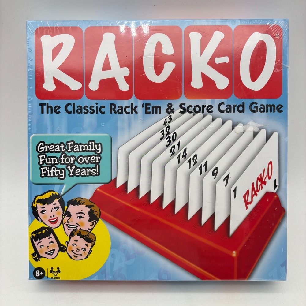 Rack O Card Game SEALED COMPLETE Winning Moves 2024 Racko Numbers Classic